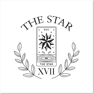 minimalistic the star tarot Posters and Art